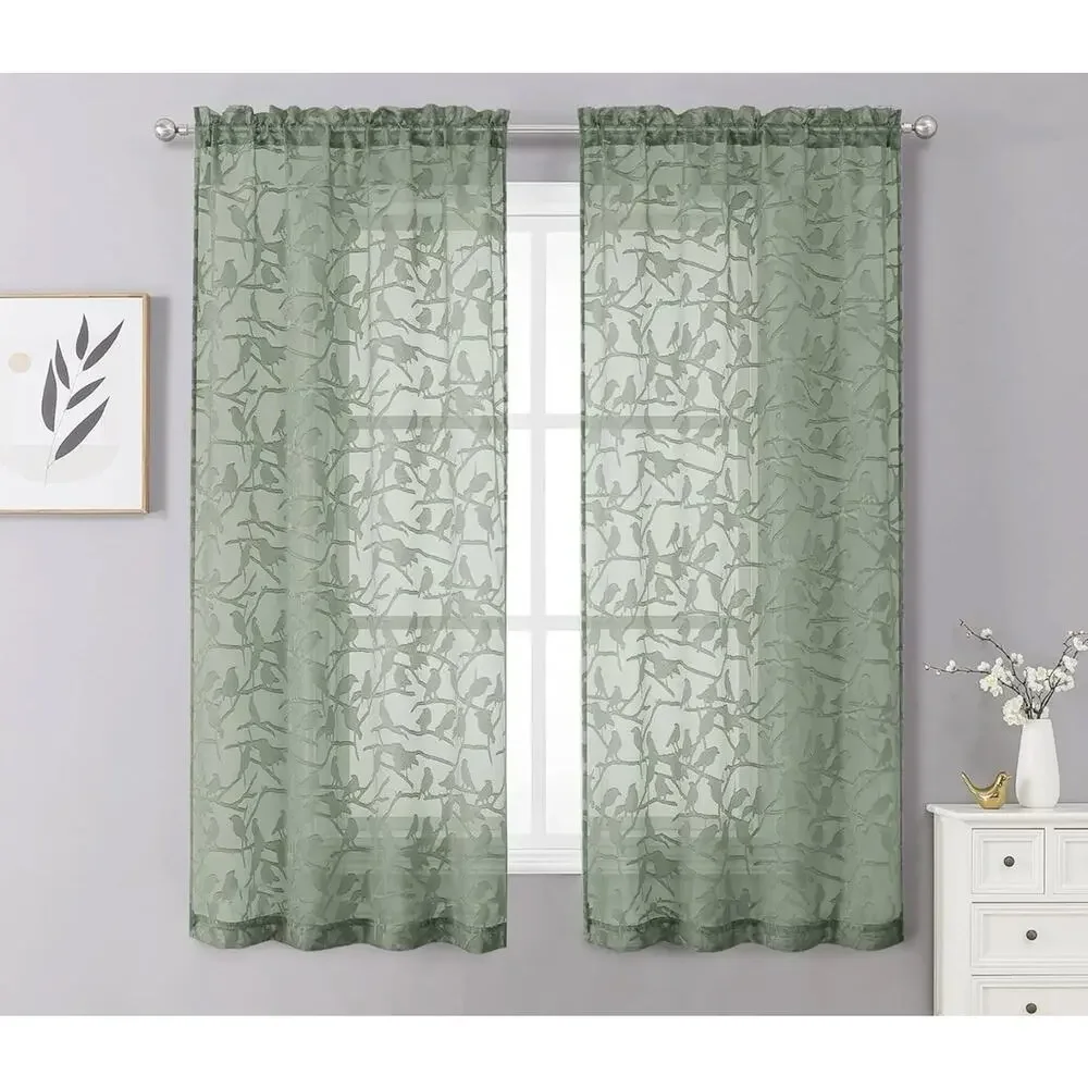 Gwine Liya Sheer Curtains 42”W x 63
